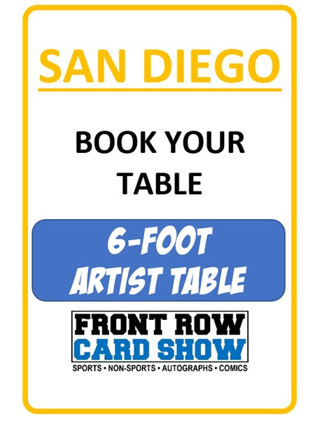 San Diego 6-Foot ARTIST Table - Aug 30-31