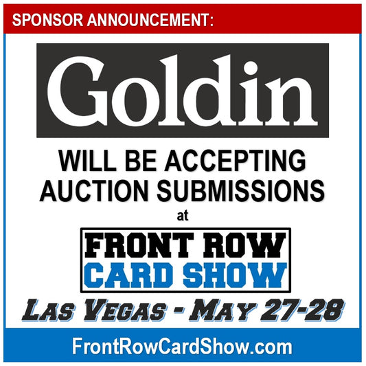 GOLDIN AUCTIONS SIGNS ON AS A SPONSOR