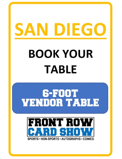 San Diego 6-Foot VENDOR Table - May 24-25