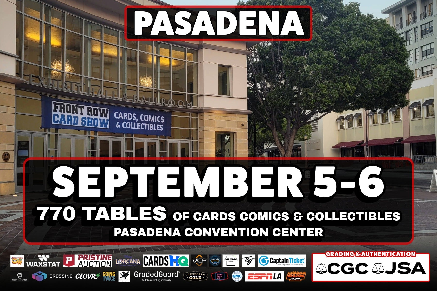 pasadena pokemon card show Special thanks to @finch_and_sparrow_games for sponsoring our this weekend! #frontrowcardshow #pasadena #tcg #sportscards #cardshow #thehobby PASADENA JANUARY 2026 FLOOR PLAN
